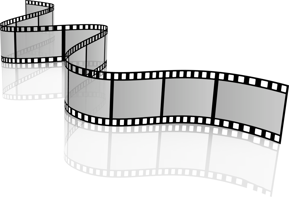 Video tape roll. Retro movie film